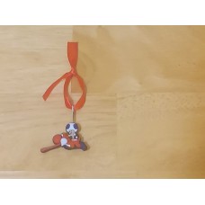 Custom Blue Toad Riding Red Yoshi Mini Ornament/Charm