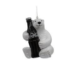 Coca-Cola Bear With Bottle Ornament