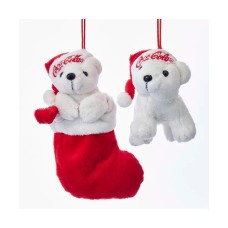 Coca-Cola Plush Bear Ornaments