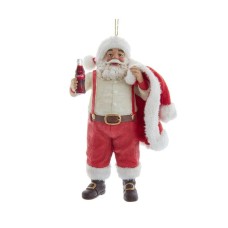 Coca-Cola Santa Holding Jacket Ornament