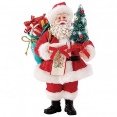 Trimmed With Gold Santa Figure