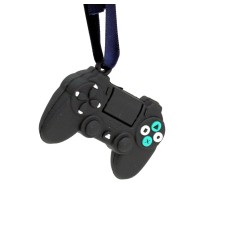 Custom Black Miniature PlayStation 4 DualShock 4 Controller Look-Alike Ornament