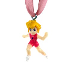 Custom Nintendo Miniature Ice Skating Princess Peach Ornament