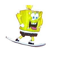 Custom SpongeBob SquarePants Surfing Ornament