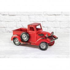 16.25" Metal Classic Red Truck