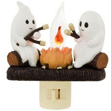 Ghosts Roasting Campfire S’mores Flicker Flame Night Light