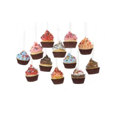 Foam Cupcake Ornaments Set of 24