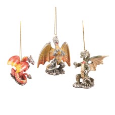 Gothic Dragon Ornament 3A