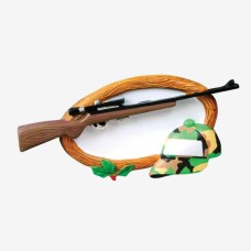 Hunting Rifle Hat Personalizable Ornament