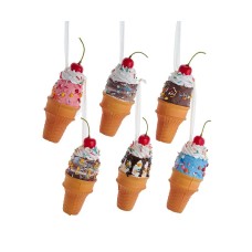 Ice Cream Cone Ornament 6A