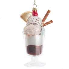 Ice Cream Sundae Glass Ornament