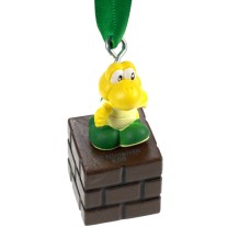 Custom Koopa Troopa On Brick Miniature Ornament