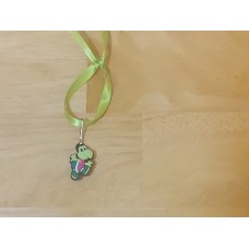 Custom Koopa Troopa With Green Yellow Ribbon Mini Ornament/Charm