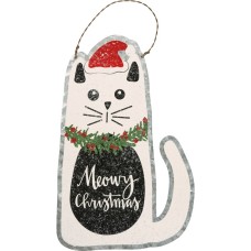 Meowy Christmas Cat Ornament