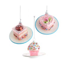 Miniature Glass Cake Ornaments 3A