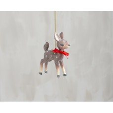 Snowy Deer Ornament