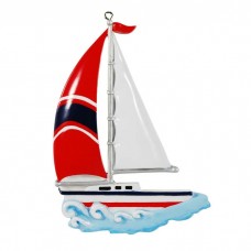 Personalizable Sailboat Ornament