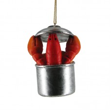 3" Lobster Pot Christmas Ornament