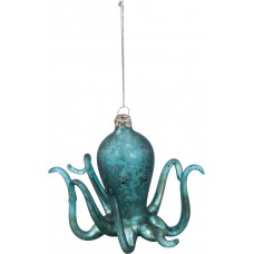 Blue Octopus Ornament