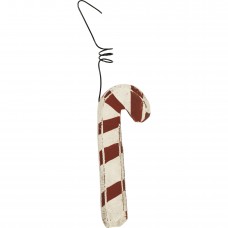 Distressed Wooden Candy Cane Ornaments Set of 24