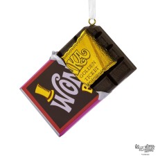 Willy Wonka Bar & Golden Ticket Resin Hallmark Ornament