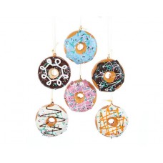 Donut Ornaments 6 Piece Set