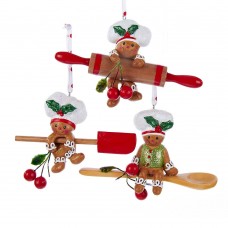 4" Gingerbread Baking Tool Ornaments