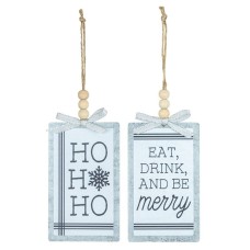 Be Merry Ornaments 2 Piece Set