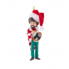 Bob Ross With Hat Blow Mold Ornament