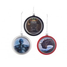 3.5" Game of Thrones Disc Ornaments 3 Piece Set