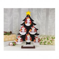 Iowa State Cyclones Snowman Photo Frame Ornament 3 Piece Set