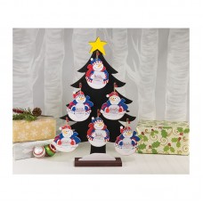 Kansas Jayhawks Snowman Photo Frame Ornament 3 Piece Set