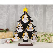 Missouri Tigers Snowman Photo Frame Ornament 3 Piece Set