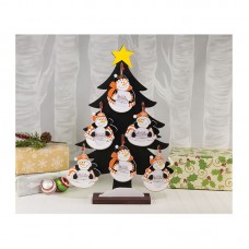 Oklahoma State Cowboys Snowman Photo Frame Ornament 3 Piece Set