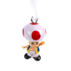 Custom Toad White With Red Dots Mini Miniature Ornament