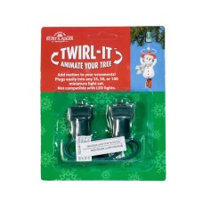 Twirl-It Motor Pigtail Ornament Twirler 2 Piece Set