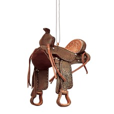 Western Saddle Ornament