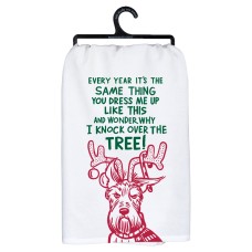 Why I Knock Over The Tree Dog Kitchen Towel